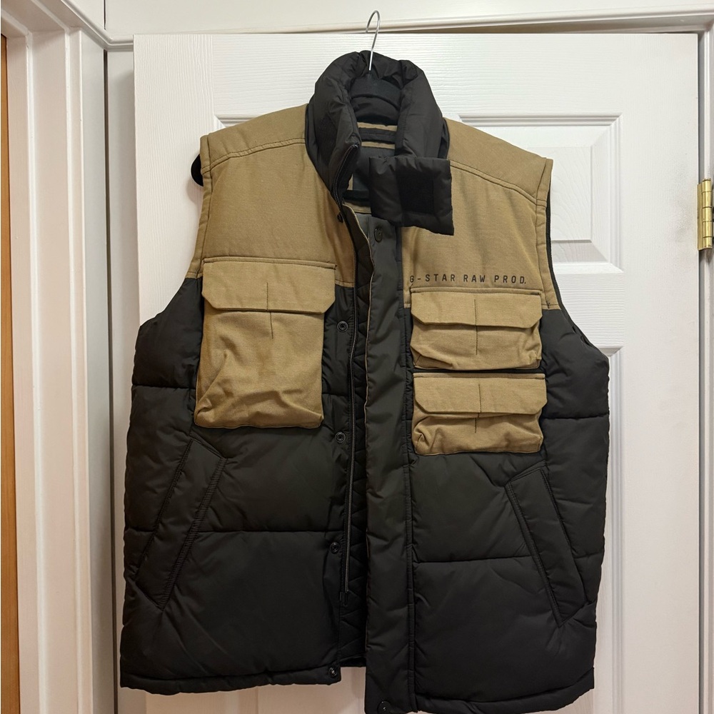 G-Star Men's Two-Tone Puffer Vest